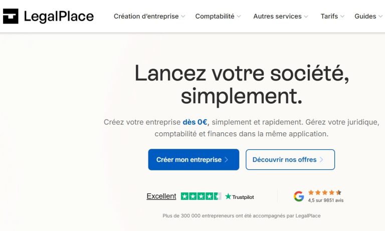Legalplace.fr pour créer votre entreprise facilement en 2026