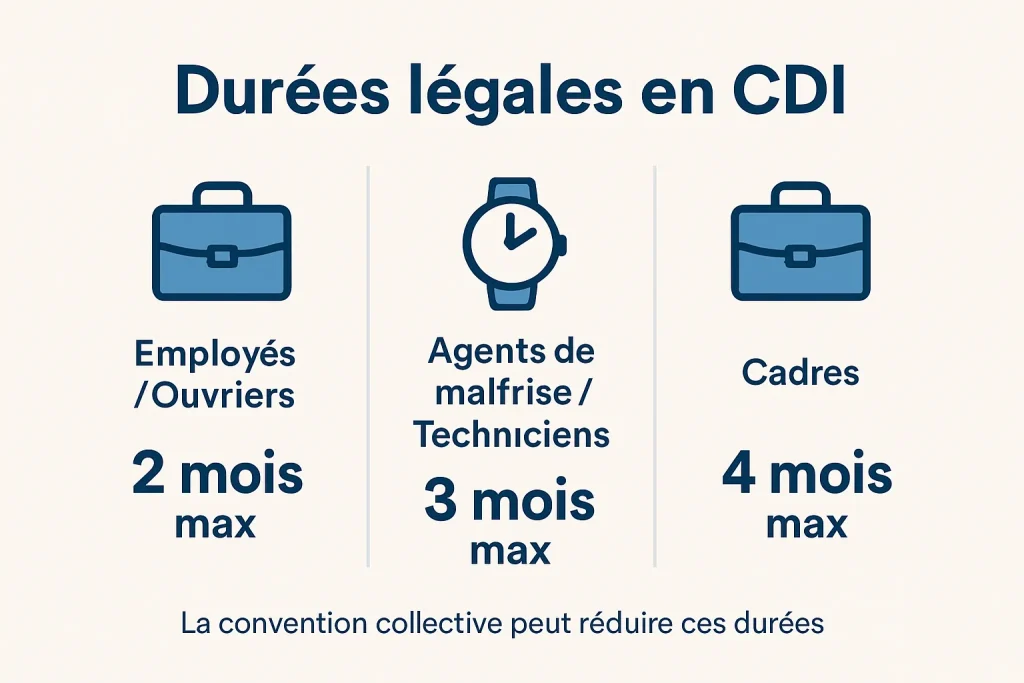 découvrez tout sur la durée et la gestion d'une période d'essai : droits, obligations et conseils pour employeurs et employés.